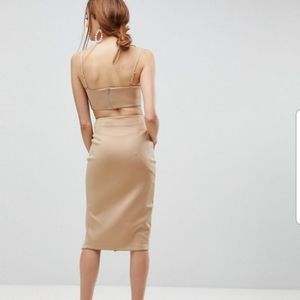 ASOS cut out bustier Midi dress